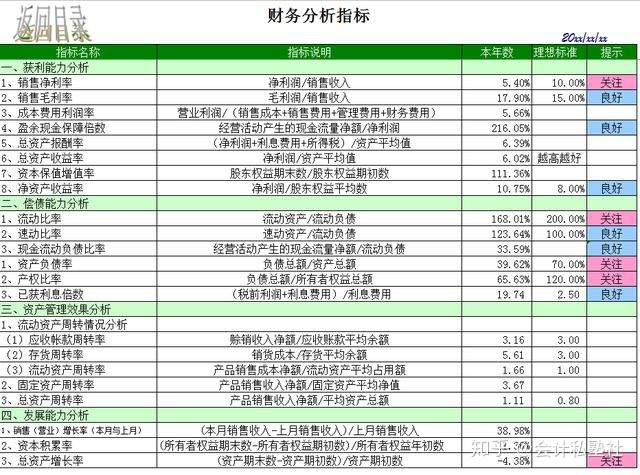 公司財務分析報告(單位財務自查自糾報告)