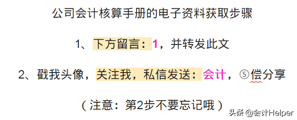 完整版公司財務會計核算手冊及財務管理制度，word格式，十分詳細